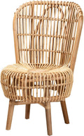 Bali & pari Nagoya Modern Bohemian Natural Rattan Tall Accent Chair
